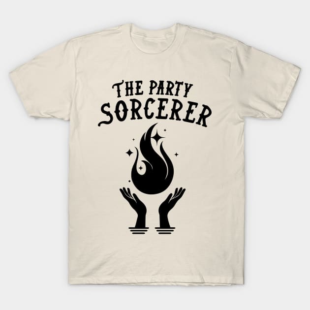 Sorcerer Dungeons and Dragons Team Party T-Shirt by HeyListen